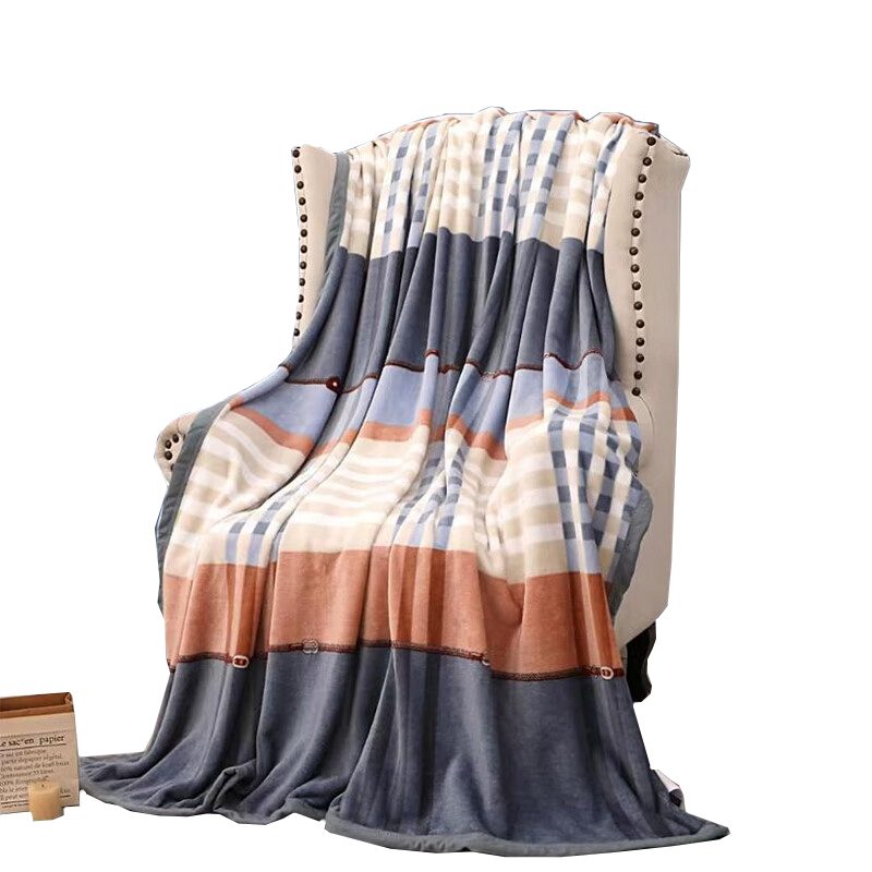 洁丽雅（Grace） 抗静电铺盖毯-蓝调 JLY-YH158小尺寸 150*200cm 棕色（单位：条）