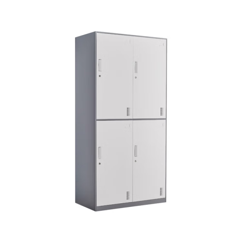 企诺 职员更衣柜套色加厚四门 QB040 900*400*1850mm  灰白色（单位：台）