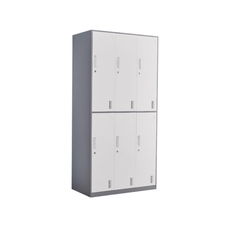 企诺 职员更衣柜套色加厚六门 QB041 900*400*1850mm  灰白色（单位：台）