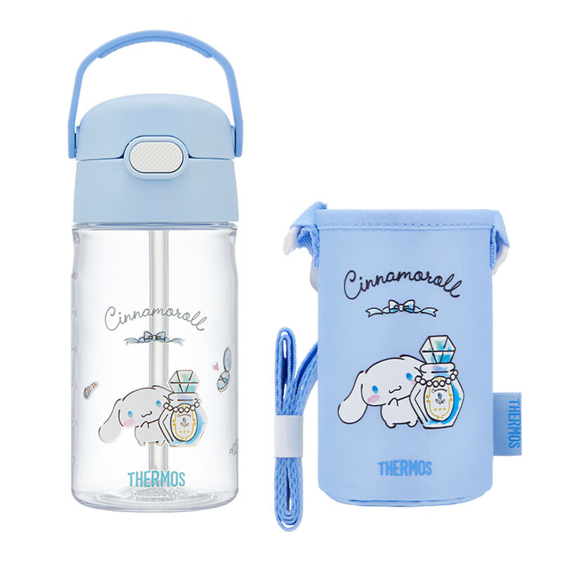 膳魔师（THERMOS） Tritan吸管杯 BBSD-400FBL 420ml 蓝色（单位：个）