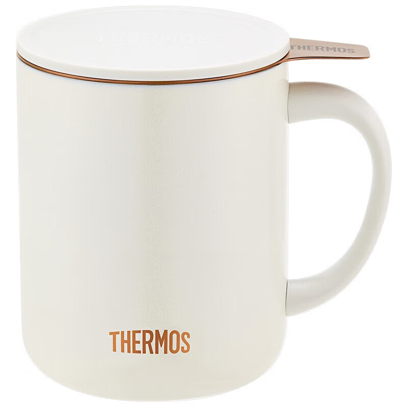 膳魔师（THERMOS） 不锈钢把手杯 TEMC-400-WH 400ml 白色（单位：个）