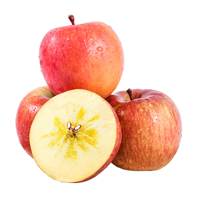 食欲跳动 甜脆可口 新疆阿克苏苹果 8斤中果家庭装（单果约80-85mm）  红色（单位：箱）