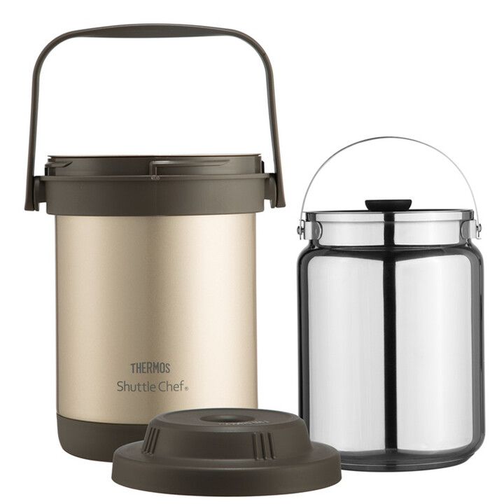 膳魔师（THERMOS） 高真空不锈钢焖烧锅 TCRA-1800 GL 1.8L 金色（单位：个）