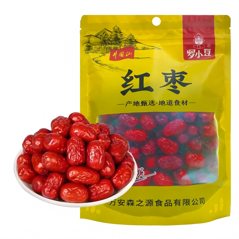 罗小豆 江西万安 一级红枣 500g 香槟黄（单位：袋）