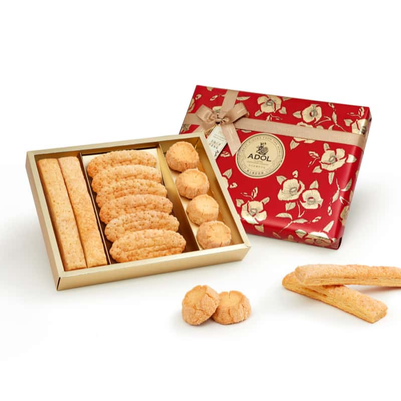 ADOL 法式高奢伴手礼 饼干 187g 红色（单位：盒）