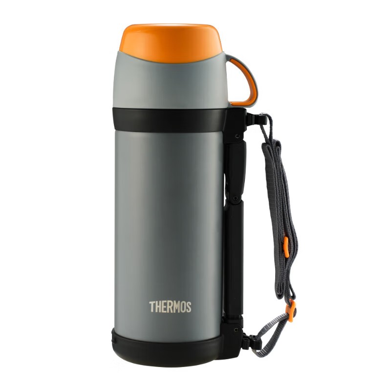 膳魔师（THERMOS） 高真空不锈钢保温瓶 FFW-1000 GY 1L 灰色（单位：个）