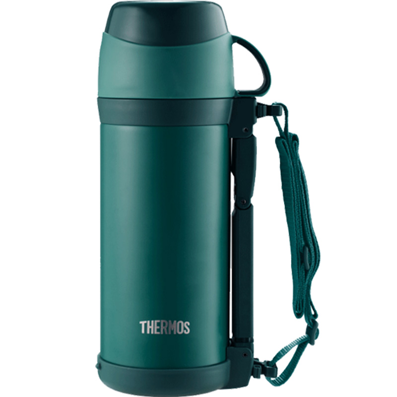 膳魔师（THERMOS） 高真空不锈钢保温瓶 FFW-1000 AGR 1L 绿色（单位：个）