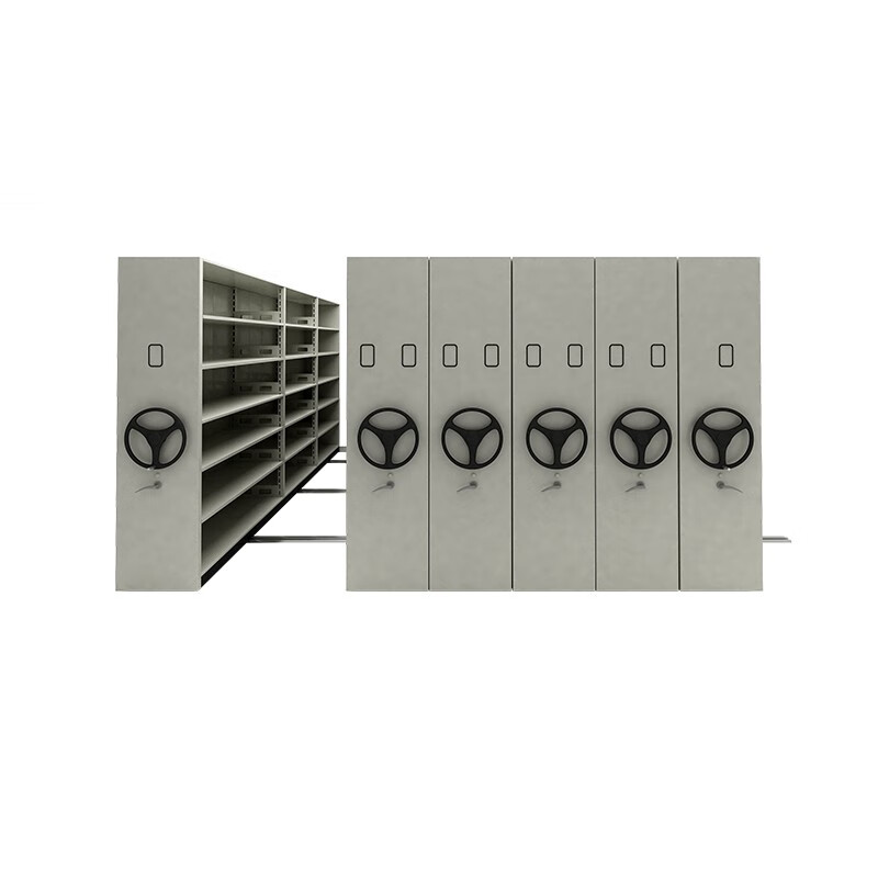 企诺 文件密集柜移动柜手摇式 QC001 1000*1000*1000mm 灰色（单位：立方米）