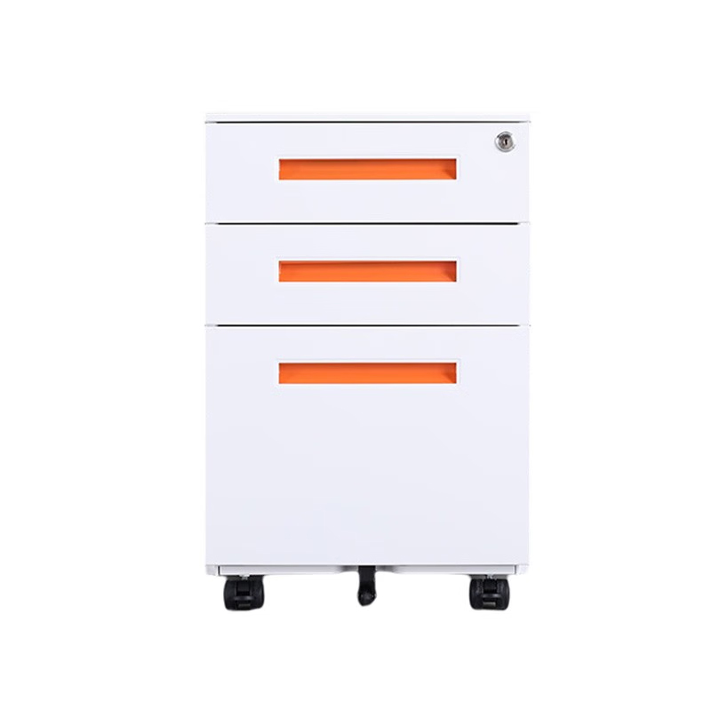 企诺 文件柜矮柜活动柜带锁 QA208 390*520*600mm 白色（单位：个）