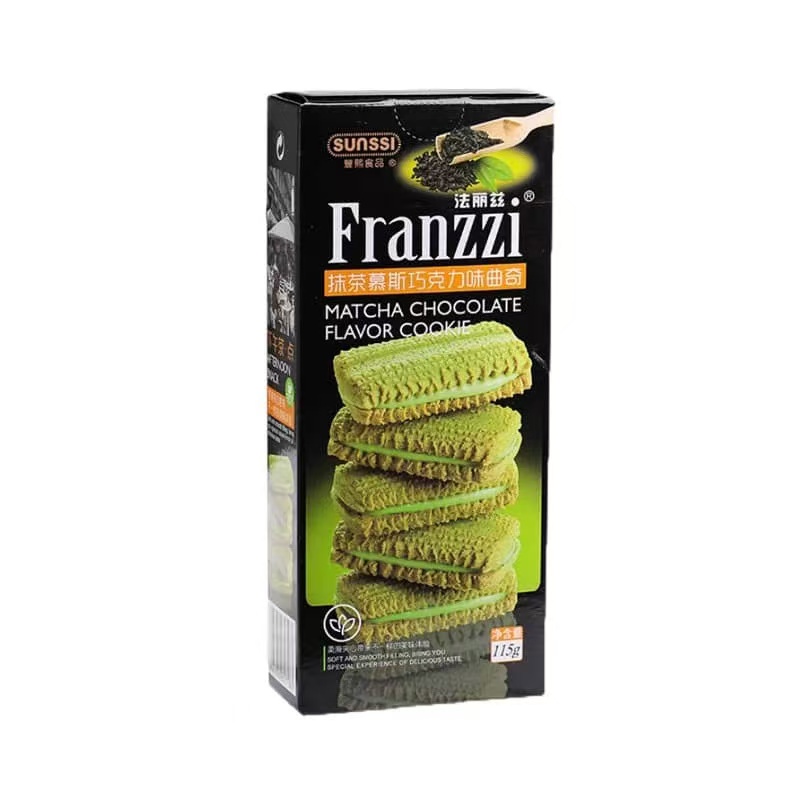 法丽兹（Franzzi） 巧克力曲奇 （抹茶慕斯味） 115g*3 黑色（单位：组）