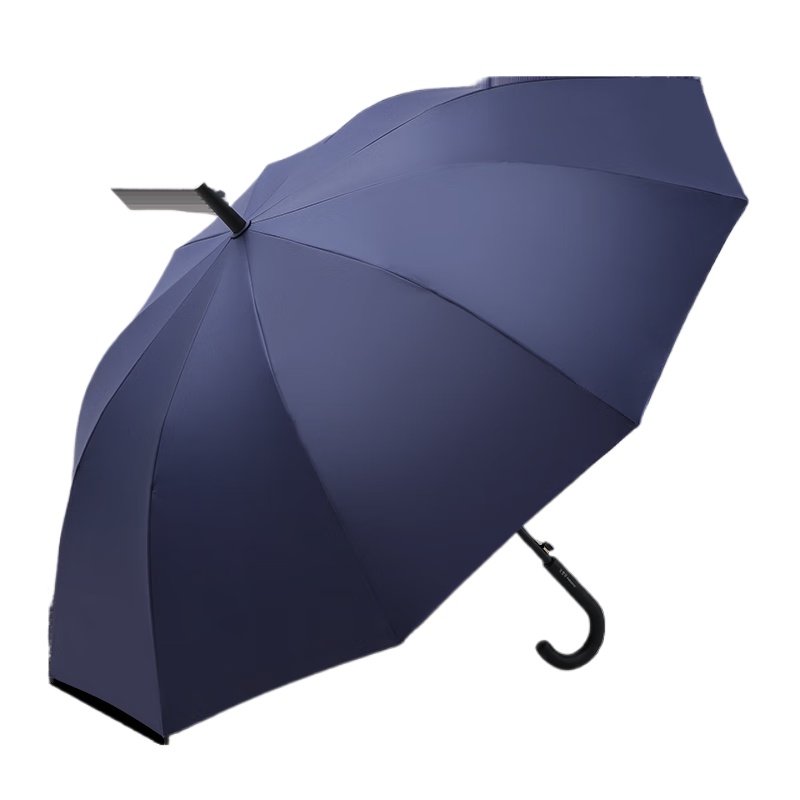 天堂  防风雨伞长柄 10骨黑胶防晒晴雨伞 13081E 70cmX10骨 深邃蓝（单位：把）