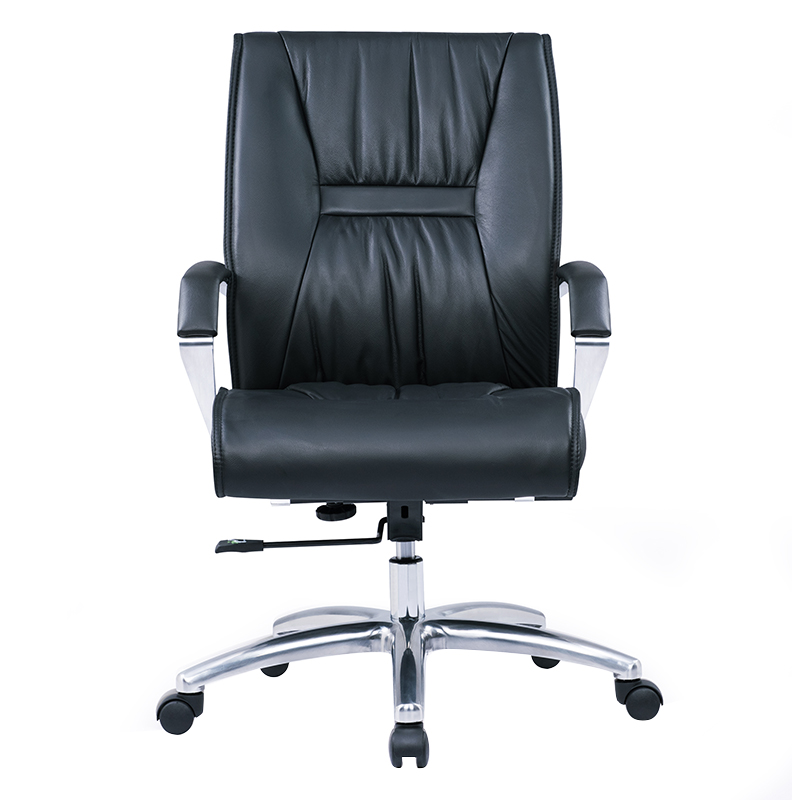 企诺 老板办公椅靠背椅西皮 QV003 740*640*985-1055mm  黑色（单位：张）