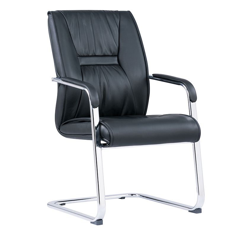企诺 老板办公椅靠背椅牛皮 QV006 740*580*970mm  黑色（单位：张）