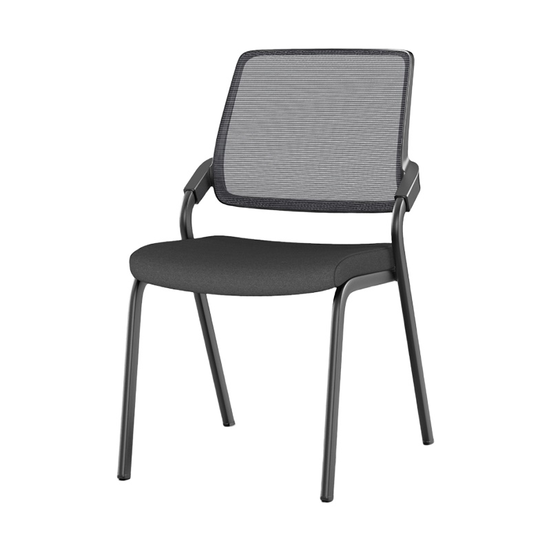 企诺 培训椅会议椅办公椅黑色洽谈椅 QE003 610*510*820mm 黑色（单位：张）