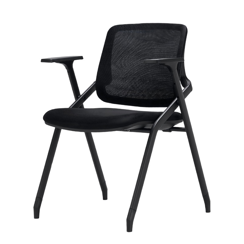 企诺 培训椅会议椅办公椅黑色洽谈椅折叠椅 QE006 540*600*800mm 黑色（单位：张）