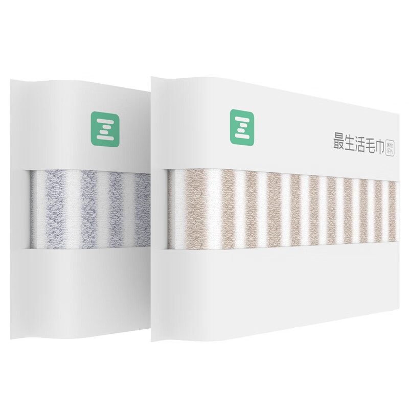最生活 毛巾加厚款条纹系列 A-1171 34*80cm/135g*2条装 混色（单位：套）