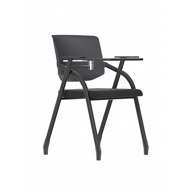 企诺 折叠会议椅固定脚+写字板 QE011 610*555*835mm  黑色（单位：张）