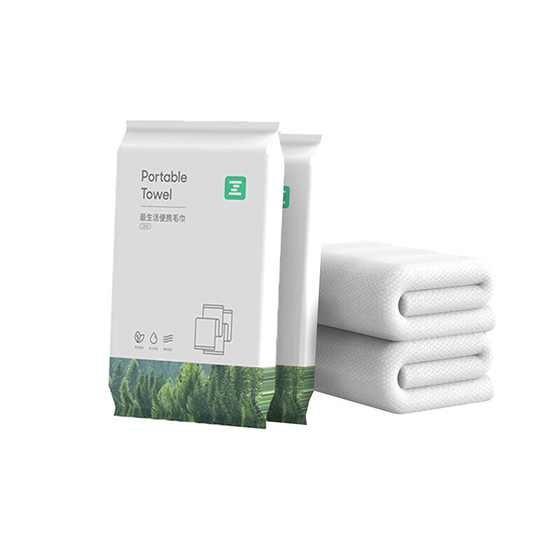 最生活 便携毛巾 Z-2008 30*70cm/75g*2包/4条装 白色（单位：套）