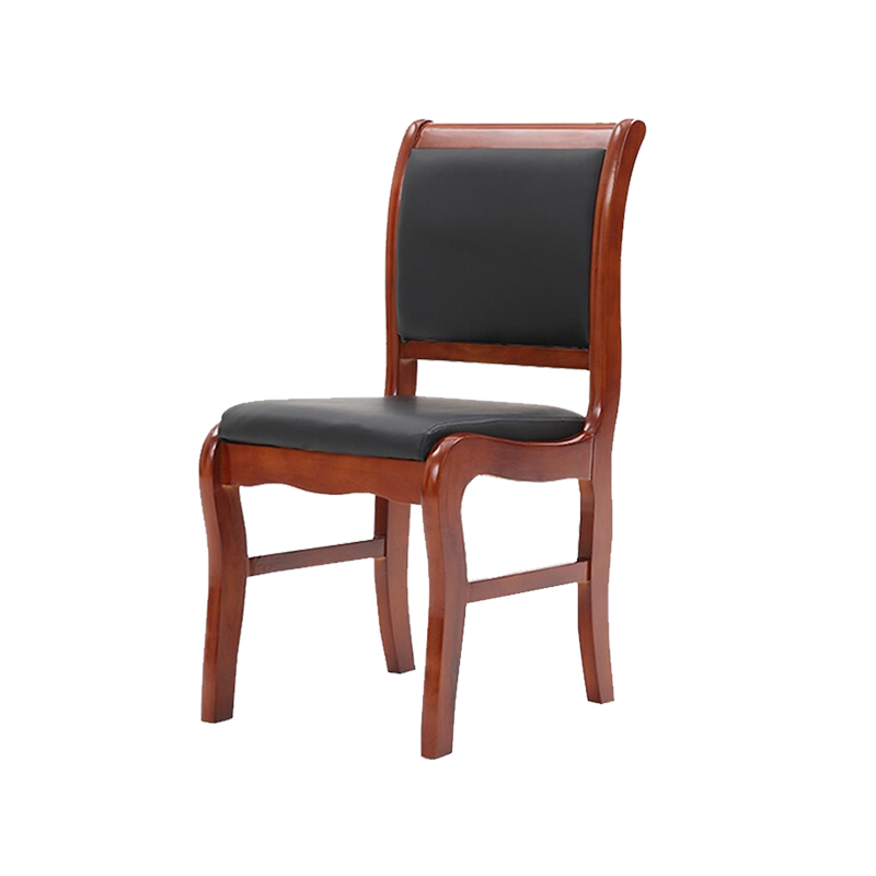 企诺 会议椅洽谈椅西皮 QV057 450*430*900mm  黑色（单位：张）