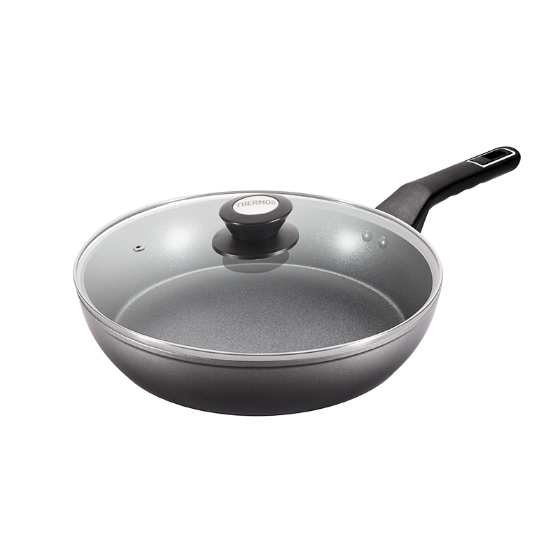 膳魔师（THERMOS） 蓝钻涂层不粘锅煎锅 KNSC-F28 28cm 深空灰（单位：套）