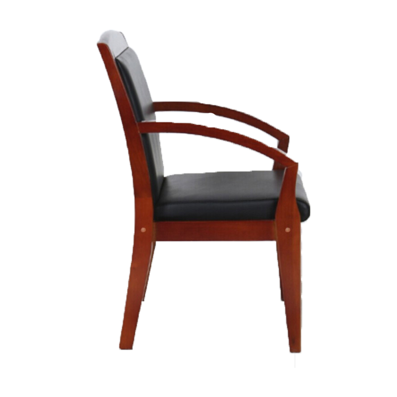 企诺 办公椅洽谈椅西皮 QV060 580*530*880mm  黑色（单位：张）