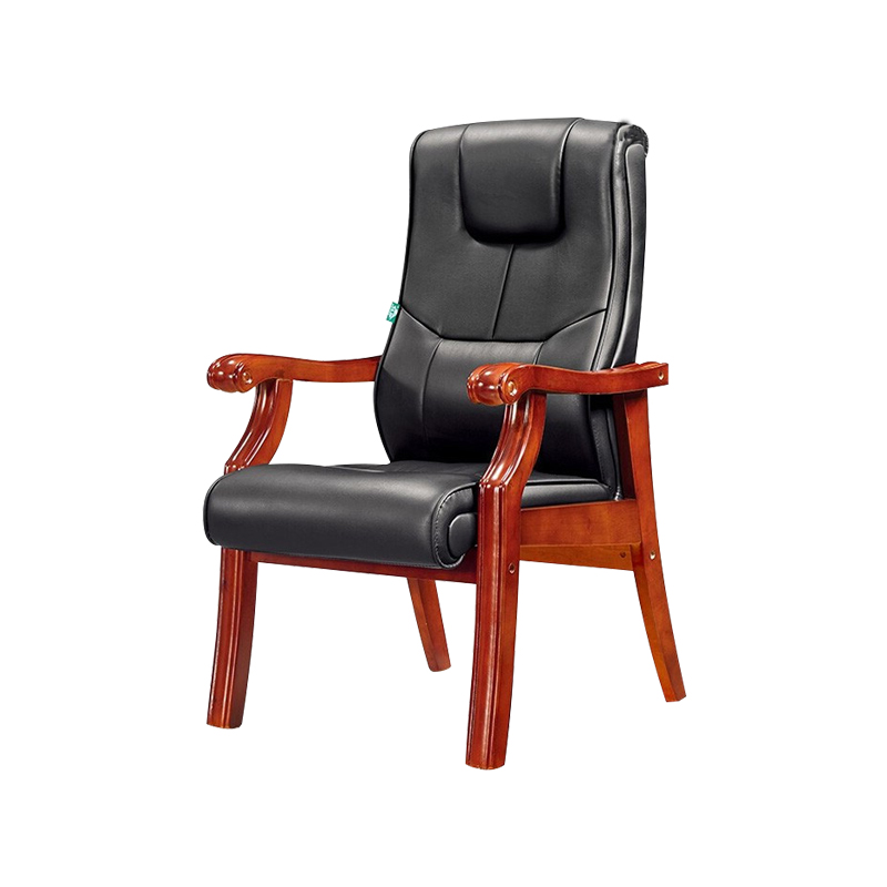 企诺 皮质办公椅牛皮 QV067 640*690*1150mm  黑色（单位：张）