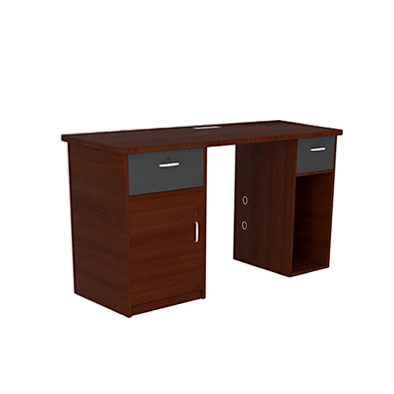 企诺 简约现代办公桌 QG002 1400*600*750mm 红胡桃色（单位：张）