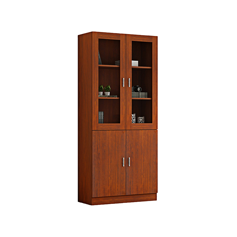 企诺 文件柜木质办公柜 QF039 800*400*2000mm 红胡桃色（单位：个）