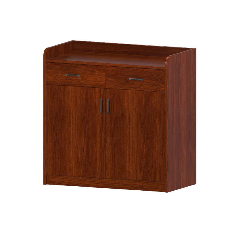 企诺 收纳柜多功能储物柜现代简约茶水柜酒柜 QF044 800*400*900mm  拼色胡桃（单位：个）