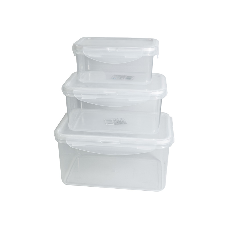 全格（Quange） 密封保鲜盒三件套 SN108-3S 660ml+1330ml+2550ml 透明（单位：套）