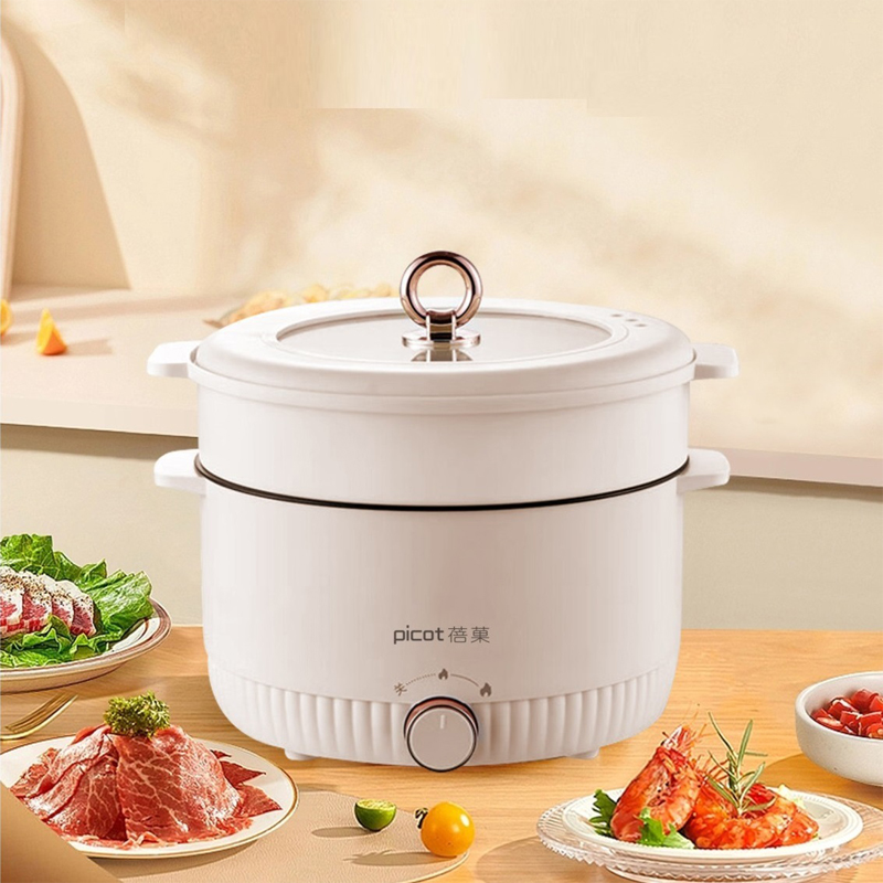 蓓菓（PICOT） 多功能电火锅5L BG2301 1300W/2.6kg/5L 白色（单位：台）