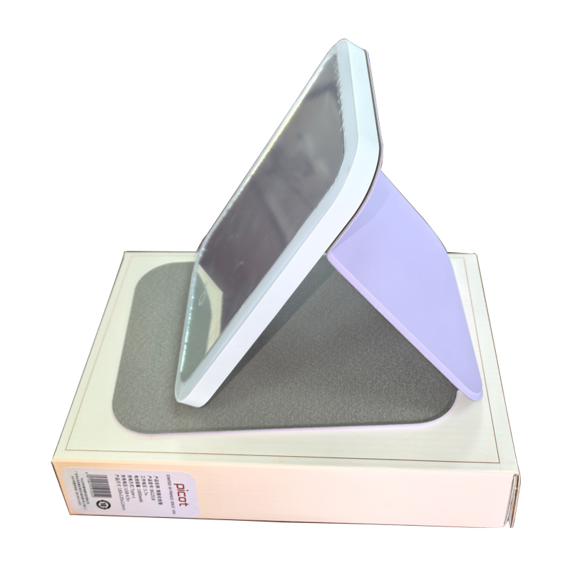 蓓菓（PICOT） 便携式美容化妆自带支架LED灯镜 BG2518 1000mAh/0.5kg 紫色（单位：台）