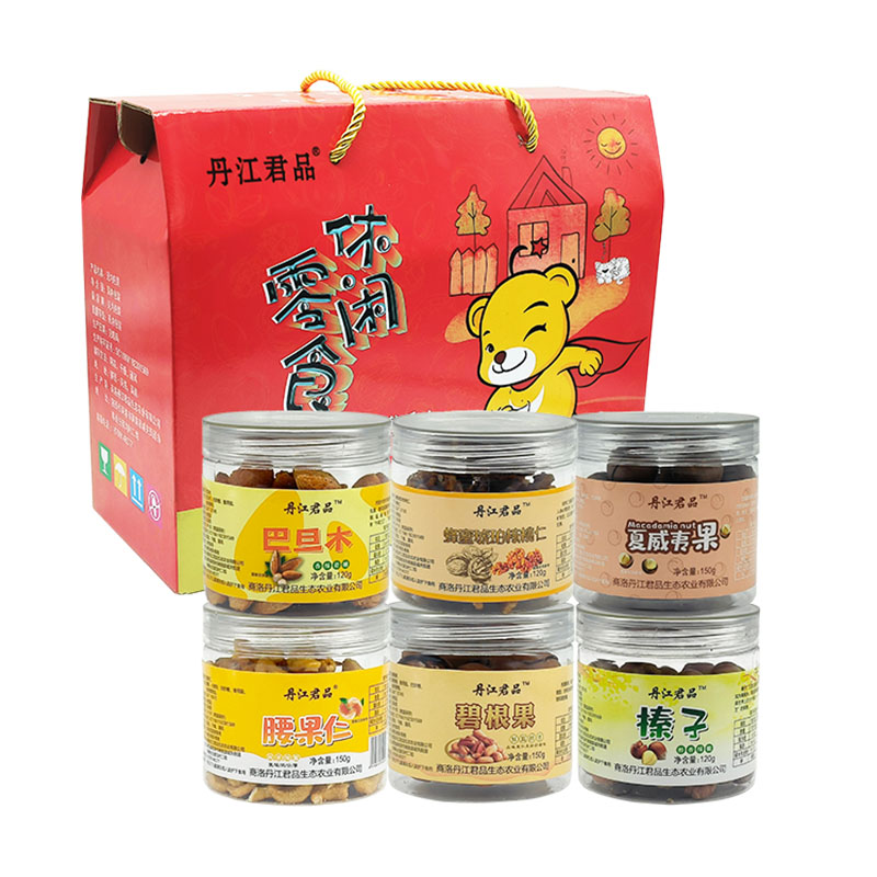 丹江君品 开心果腰果仁夏威夷果碧根果组合 精品6罐装 810g*1盒 混色（单位：盒）