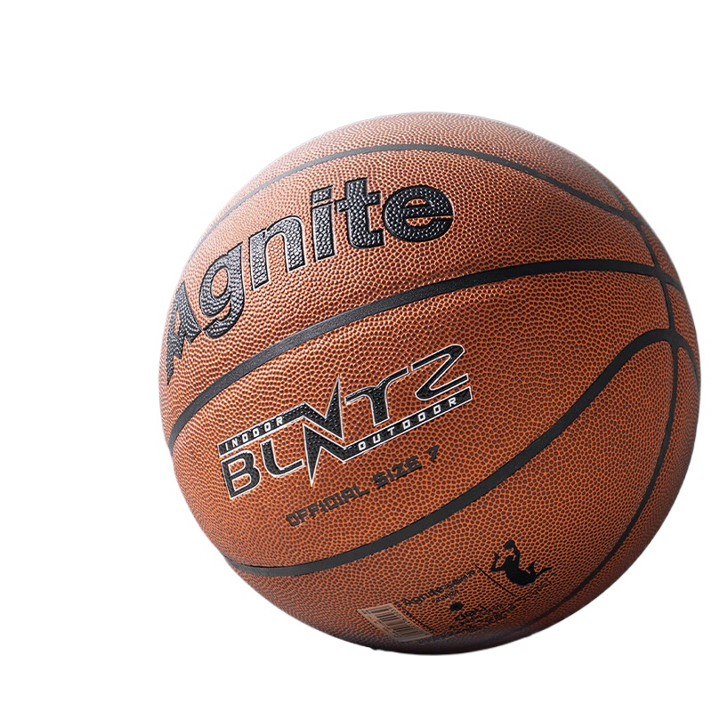 得力(deli) 安格耐特PVC贴皮篮球 7号 260mm直径 橙色（单位：个）