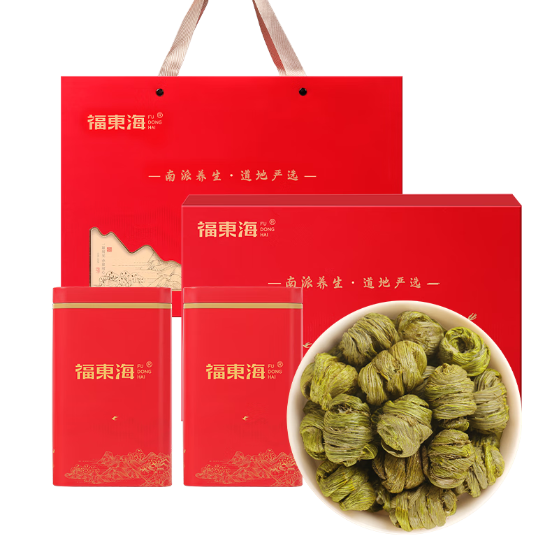 福东海（fudonghai） 初见系列-铁皮石斛 双拼礼盒 100g 红色（单位：盒）