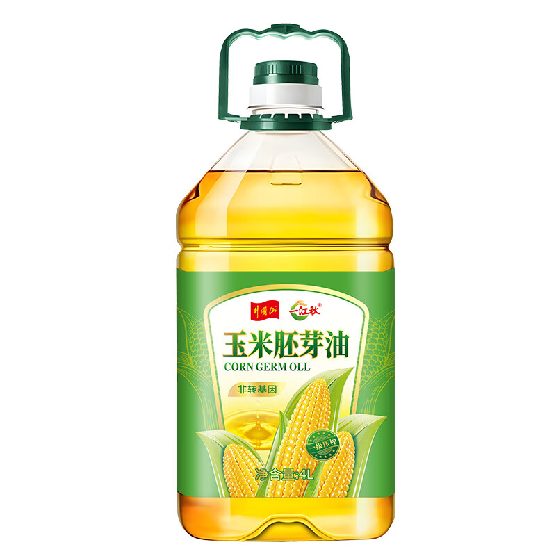 一江秋 物理压榨玉米油 胚芽油 4L 绿色（单位：桶）