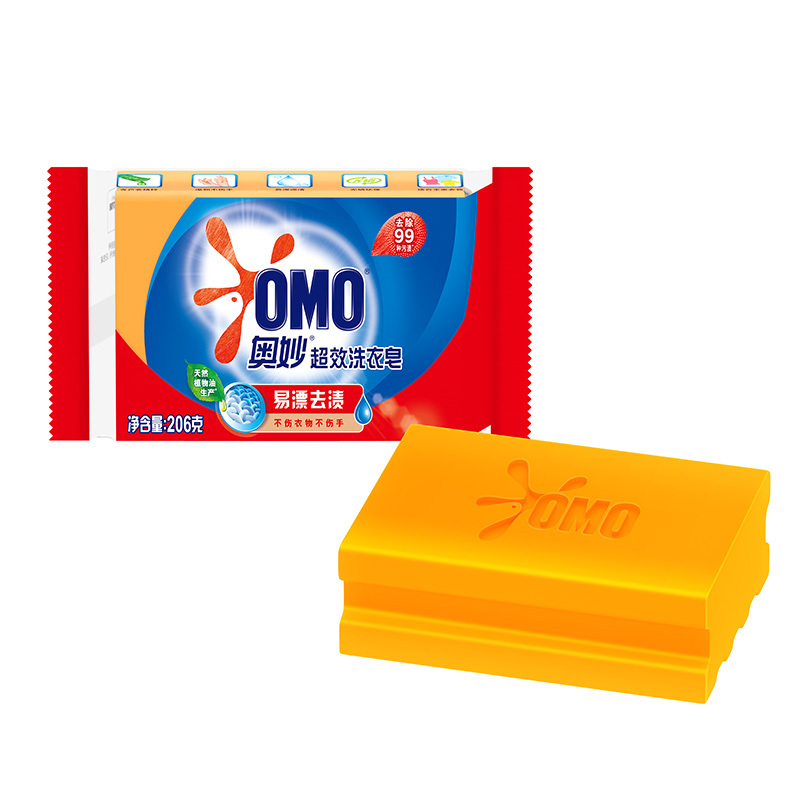 奥妙（OMO） 洗衣皂 （99超效） 206g  奶茶杏（单位：块）
