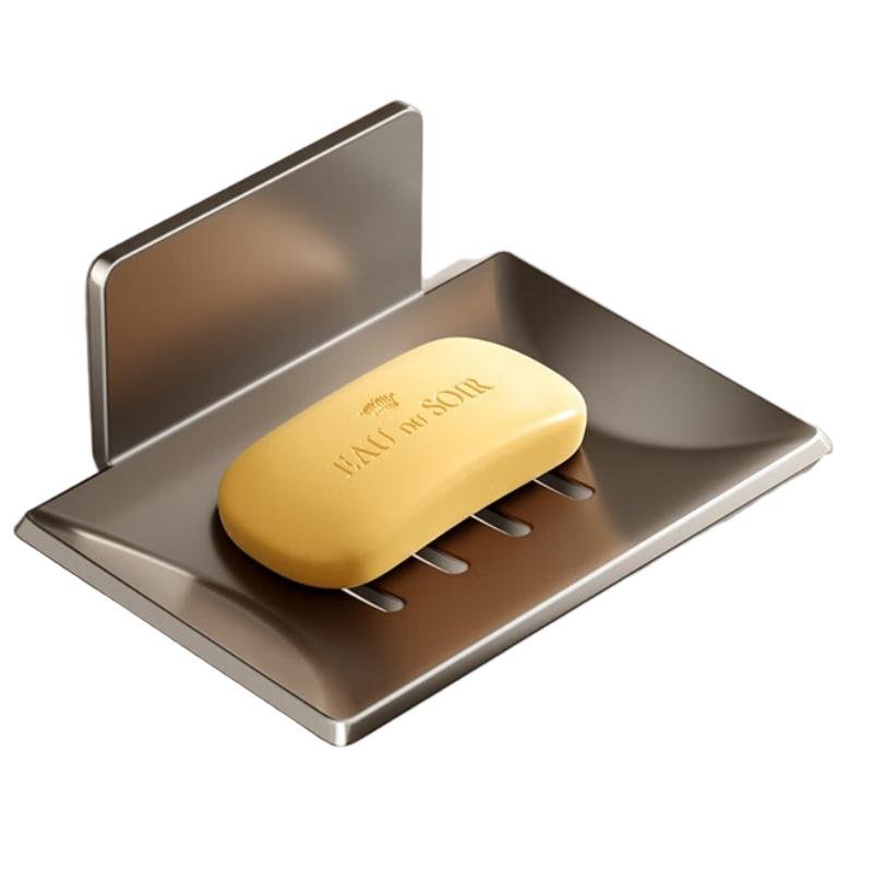 卡贝（cobbe） 简约太空铝皂碟（含有免钉胶） G14L030 125*85*45mm 枪灰色（单位：个）