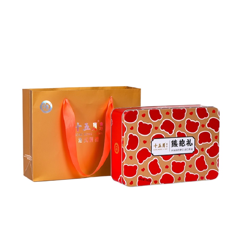 十五月 糕点礼盒 熊抱礼 380g 红色（单位：盒）