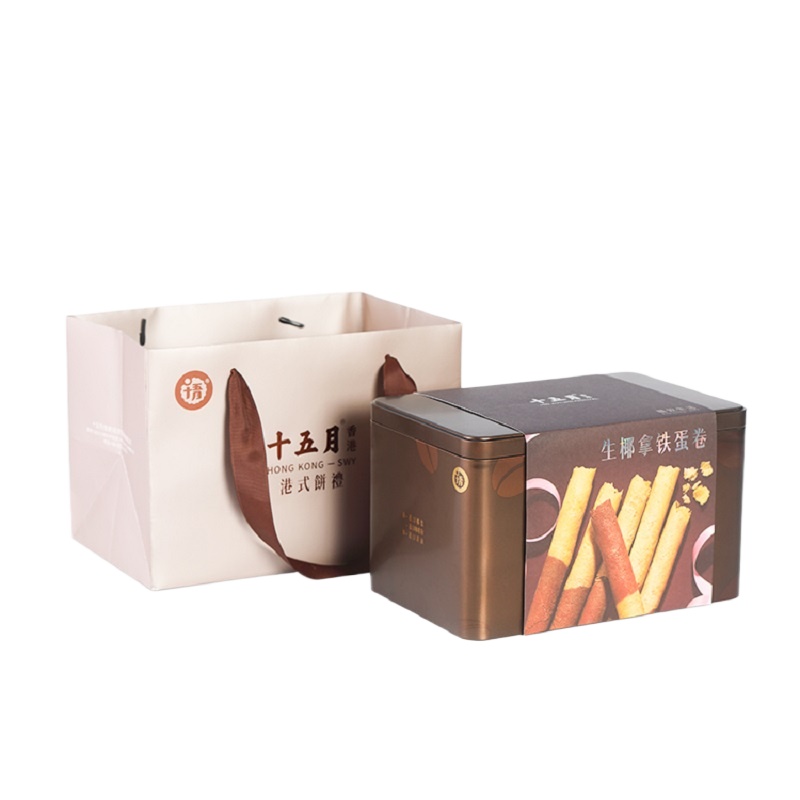 十五月 糕点礼盒 生椰拿铁蛋卷礼盒 360g 拿铁色（单位：盒）