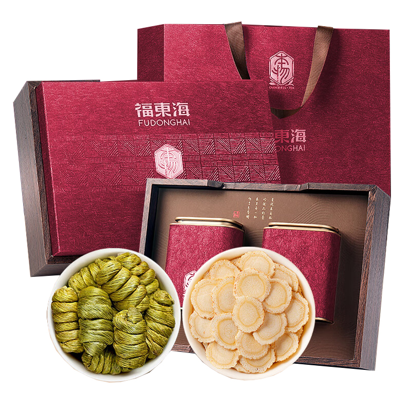 福东海（fudonghai） 西洋参 石斛 双拼礼盒 200g 红色（单位：盒）