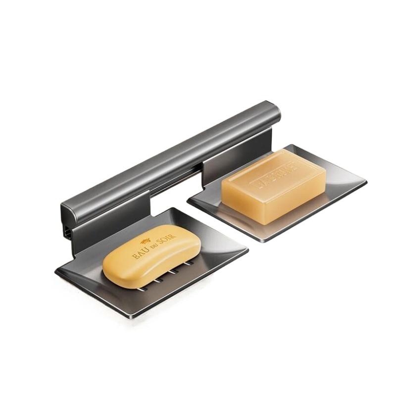 卡贝（cobbe） 太空铝皂碟（含有免钉胶） G14L071-H 260*90*50mm 枪灰色（单位：个）