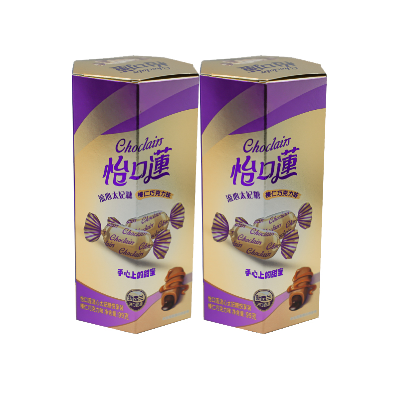 怡口莲/Cadbury 流心太妃糖悦享装 榛仁巧克力味 99g*2盒  紫色（单位：组）