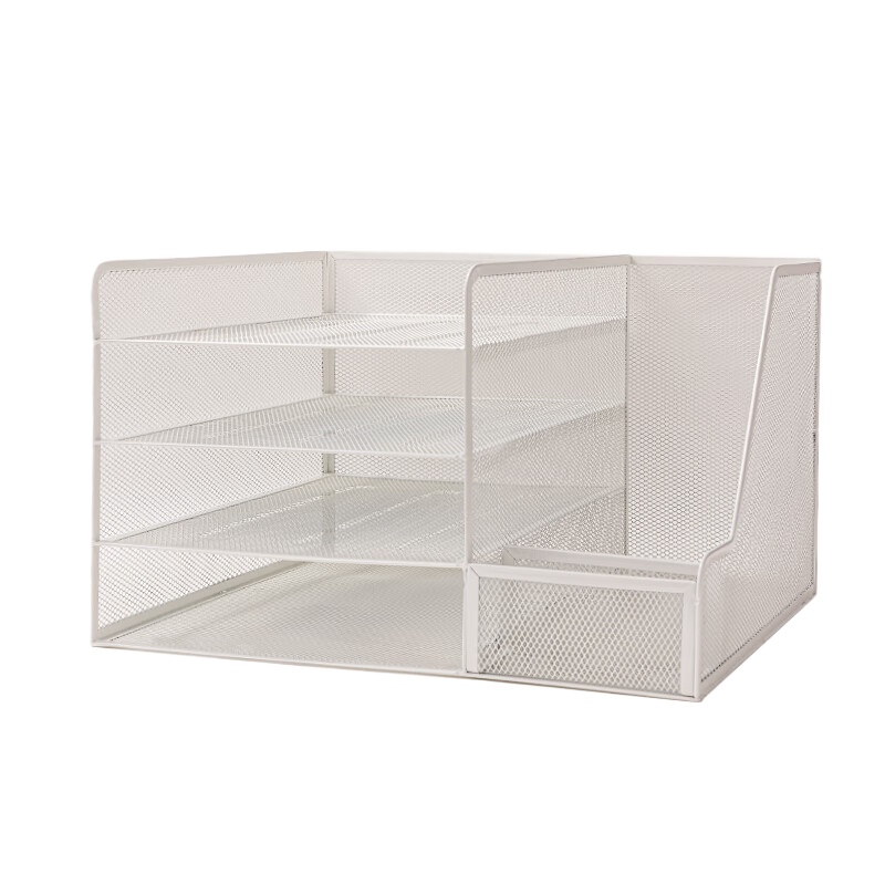 得力(deli) 多功能文件框 PB122 370*305*235mm 白色（单位：个）