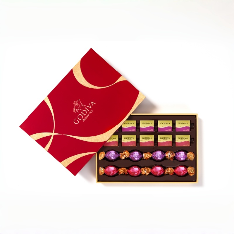 歌帝梵（Godiva） 精选巧克力礼盒18颗装 168 145g 枫叶色（单位：盒）