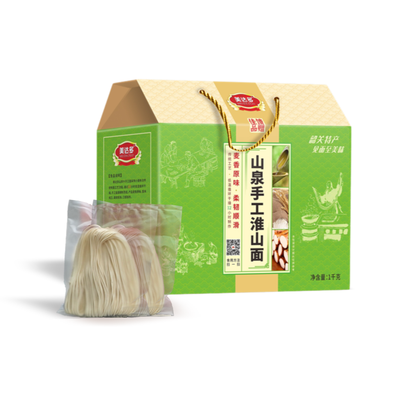 美达多 面 山泉手工淮山 1KG 雾雨绿（单位：盒）