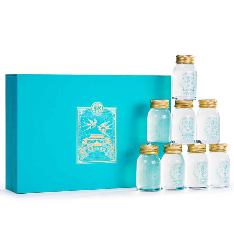 国济堂（GUOJITANG） 幸福美满溯源即食燕窝 开盖即食 75g*8瓶 绿色（单位：盒）