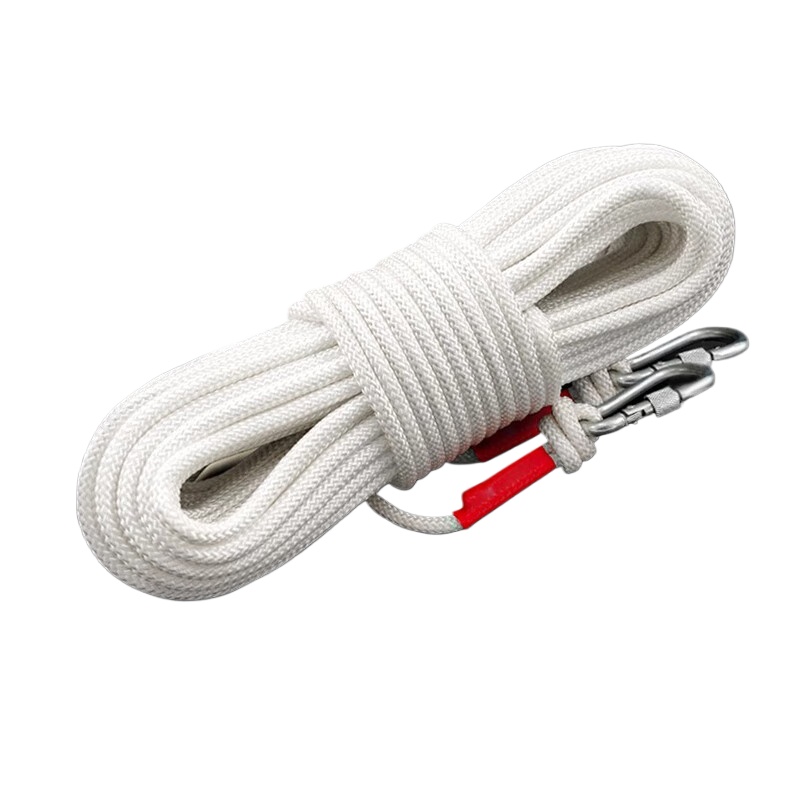 鸣固 安全绳 钢丝内芯绳 粗8mm长20米  白色（单位：捆）