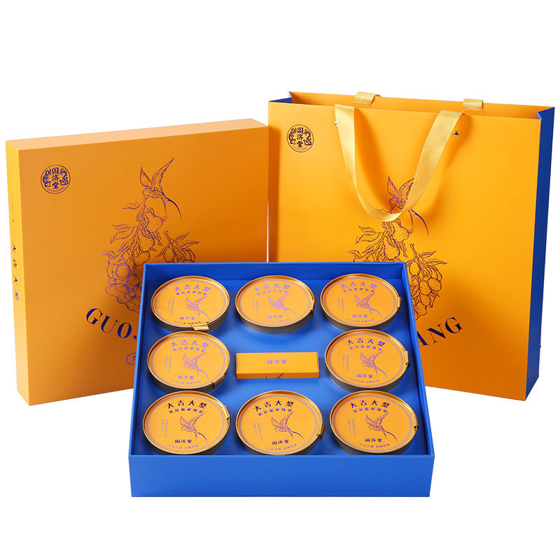 国济堂（GUOJITANG） 大吉大利燕窝枇杷炖梨礼盒 开盖即食 8碗装 黄色（单位：盒）