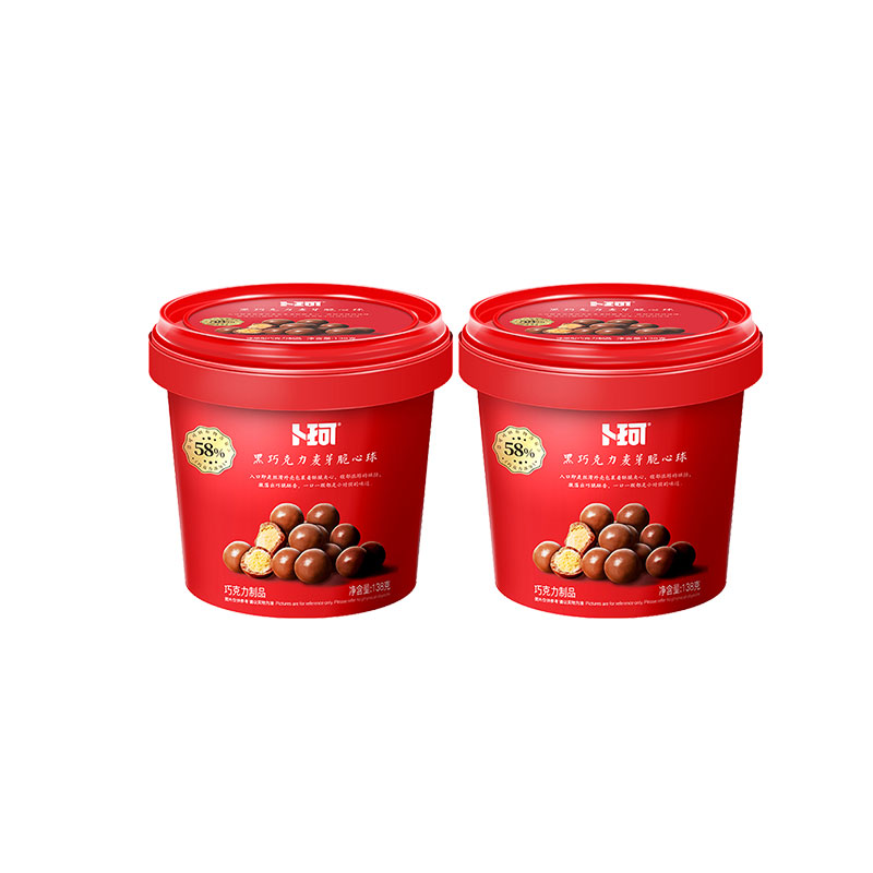 卜珂零点 纯可可脂麦丽素 脆爽夹心 138g*2桶 红色（单位：组）